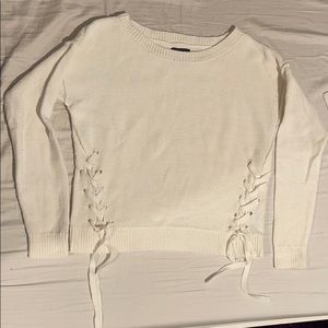 White Sweater with Lace